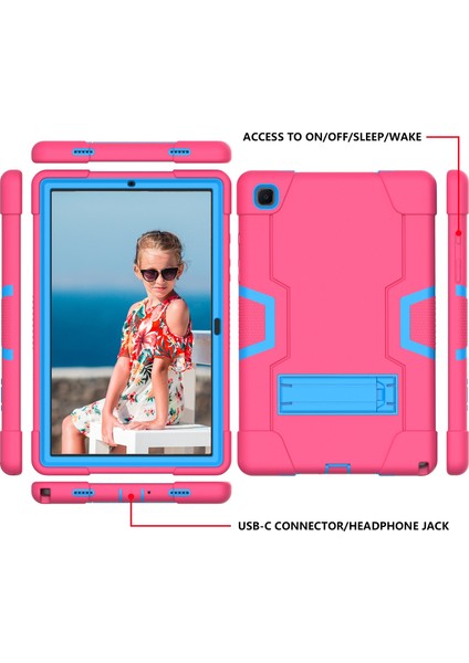 Samsung Galaxy Sekmesi Için A7 10.4 (2020) T500 Pc Kılıfı Gül Kırmızı Mavi (Yurt Dışından) modelleri