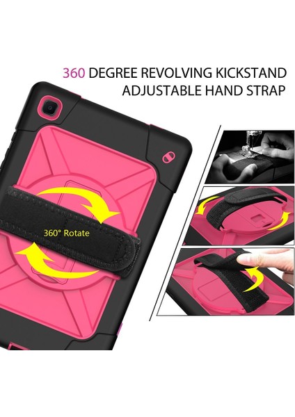 Samsung Galaxy Için Tab A7 10.4 (2020) T500 Kılıfı Black Rose Red ile (Yurt Dışından) modelleri