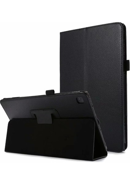 Samsung Galaxy Için Tab A7 10.4 (2020) T500 Deri Kılıf Siyah (Yurt Dışından)