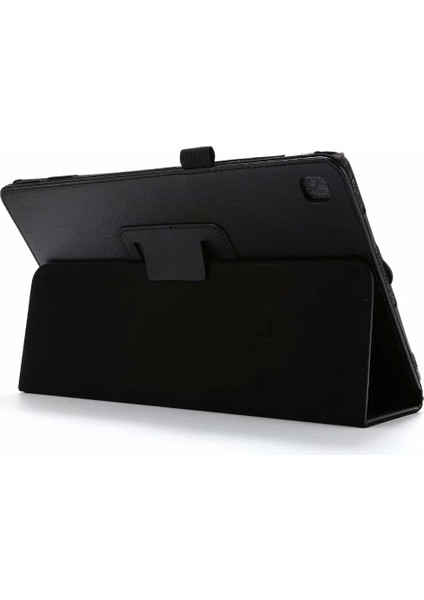 Samsung Galaxy Için Tab A7 10.4 (2020) T500 Deri Kılıf Siyah (Yurt Dışından)