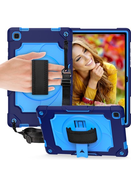 Samsung Galaxy Sekmesi Için A7 10.4 (2020)/T500 Silikon+Pc Case Lacivert (Yurt Dışından)