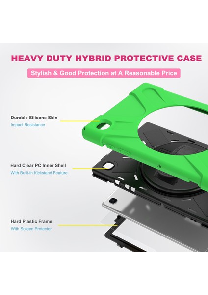 Samsung Galaxy Sekmesi Için A7 10.4 2020 T500 / T505 Case Green (Yurt Dışından)