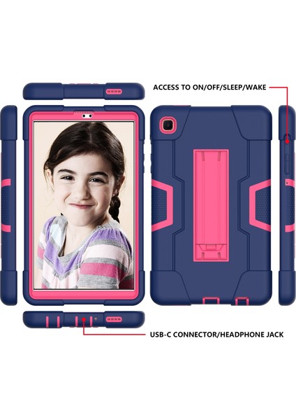 Samsung Galaxy Sekmesi Için A7 10.4 (2020) Tablet Kasa Lacivert Gül Kırmızı (Yurt Dışından) modelleri