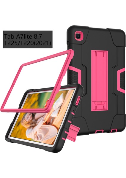 Samsung Galaxy Için Tab A7 10.4 (2020) Tablet Kılıf Siyah Gül Kırmızı (Yurt Dışından) fiyatları