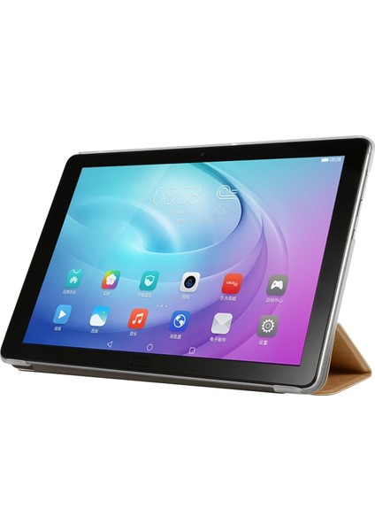 Samsung Galaxy Için Tab A7 10.4 T500 Deri Kılıf Açık Mavi (Yurt Dışından)