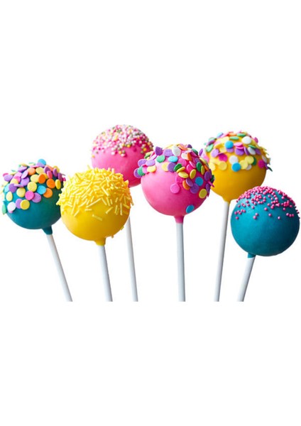 Lolipop Kek Yapım Seti 101 Parça Pop Kek Cake Pops Çikolata Kalıbı Lolipop Çubuk Çubuğu 100 Adet