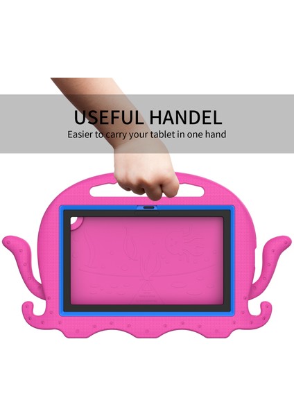 Samsung Galaxy Tab A7 10.4 T500 / T505 Gül Kırmızı Için Eva + Pc Tablet Kılıfı (Yurt Dışından) fırsatları