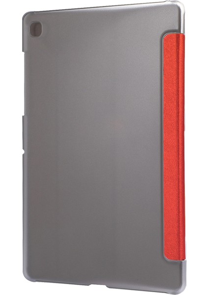 Samsung Galaxy Için Tab A7 10.4 T500 Deri Kılıf Kırmızı (Yurt Dışından)