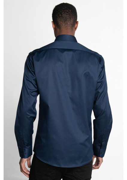 Modern Fit %100 Cotton Armürlü Premium Seri Erkek Gömlek fırsatları