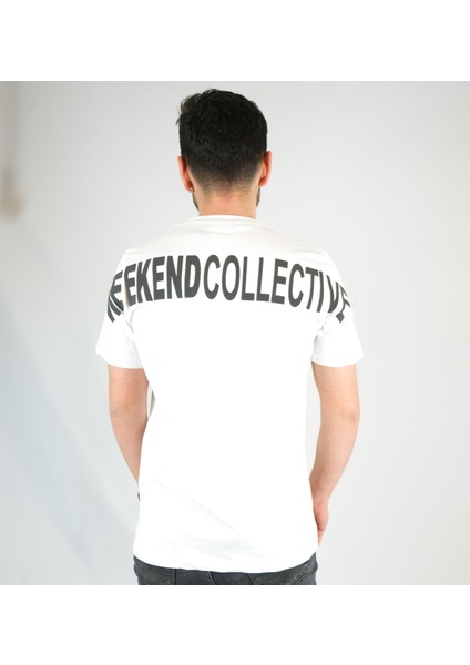 Weekend Collective Baskılı Oversize T-Shirt