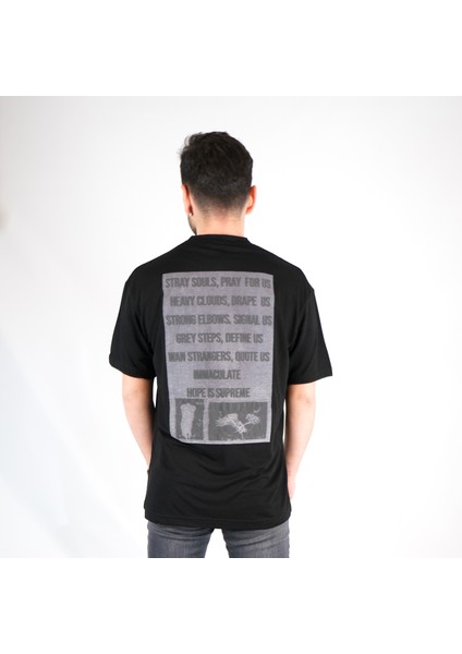 Hope Is Supreme Baskılı Oversize T-Shirt