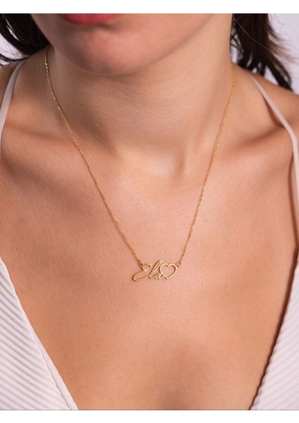 925 Ayar Gümüş Isim Kolye