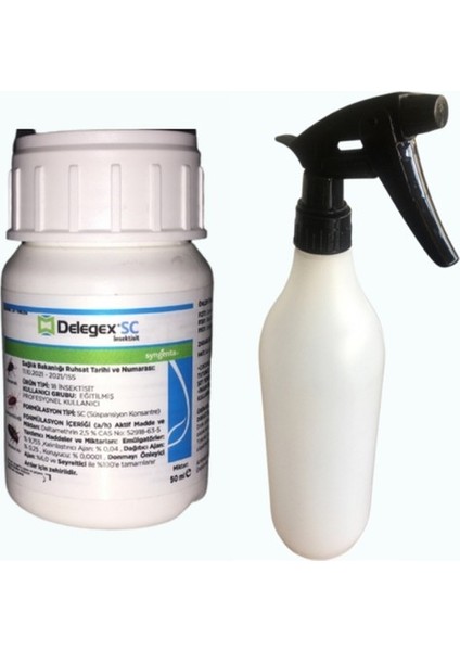 Delegex Kırkayak Gümüşcün Böceği ve Tüm Haşereler İçin 1lt Fısfıs + Eldiven