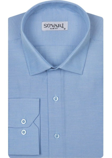 Classics Slim Fit Dar Kalıp Cepsiz Gömlek