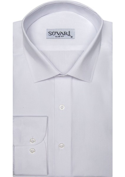 Classics Slim Fit Dar Kalıp Cepsiz Gömlek