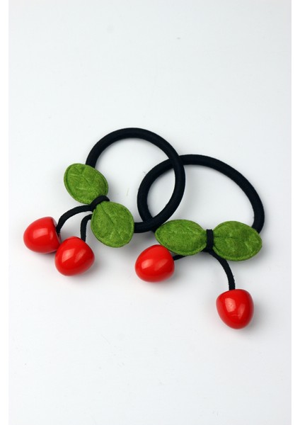 Kız Çocuk 2'li Kirazlı Lastik Toka Seti fiyatları