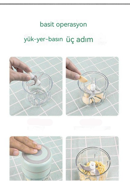 100ML Fss Ev Tipi Mini Akülü Elektrikli Sarımsak Ezici (Yurt Dışından) fiyatları