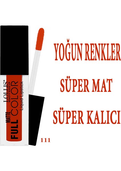 Matte Full Color Lipstick Mat Likit Ruj fiyatları