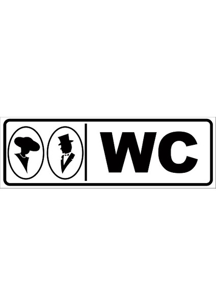 Wc Levhası 10X30 Sticker