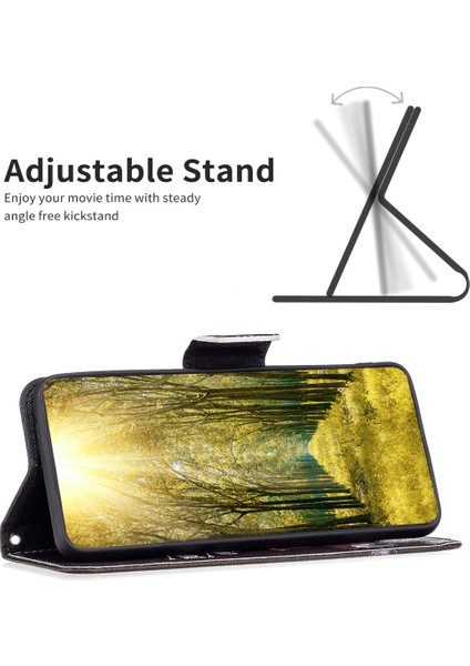 Bf Baskı Deri Serisi-1 Google Pixel 7A Anti-Fall Anti Tele Kılıfı Stand Pu Deri Cüzdani Baskılı Manyetik Kapanma Flip Telefon Kapağı (Yurt Dışından)