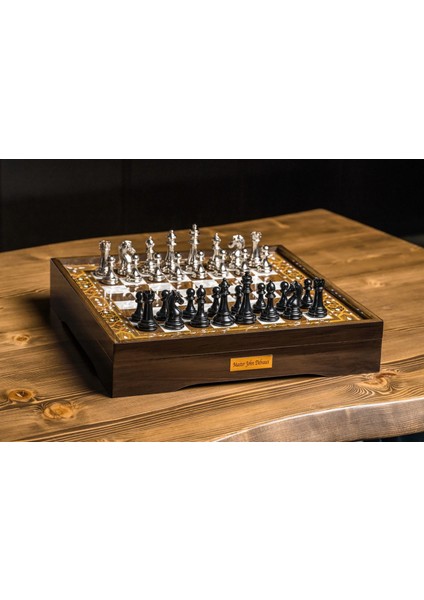 Sandıklı Kişiye Özel Vıp Ahşap Satranç Takımı, Metal Satranç Taşlı Satranç Takımları, Eski Tip Satranç Tahtası, El Yapımı Satranç Takımı fırsatları