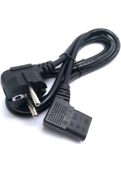 3 Metre 90 Derece Power Kablo 3 Metre L Power Kablosu 3X0.75MM Power Kablo