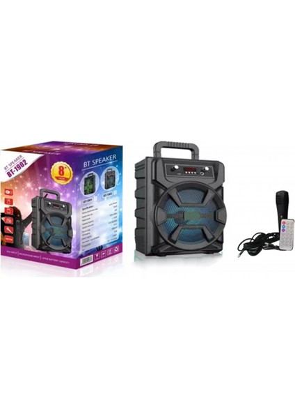 PL-4461 Sd,usb Mikrofonlu Işıklı 8 Bluetooth Speaker (BT-1902)