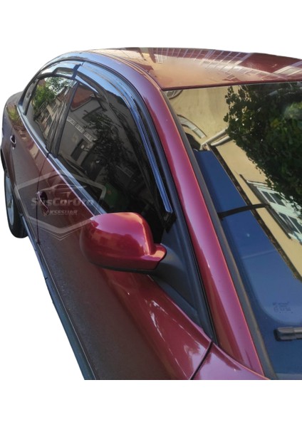 Vw Passat B5 - B5.5 1996-2005 Uyumlu Mugen Cam Rüzgarlığı Seti Piano Black 4lü Ithal fiyatları