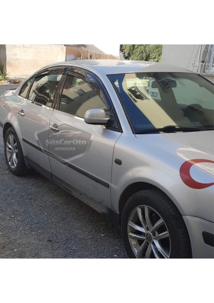 Vw Passat B5 - B5.5 1996-2005 Uyumlu Mugen Cam Rüzgarlığı Seti Piano Black 4lü Ithal modelleri