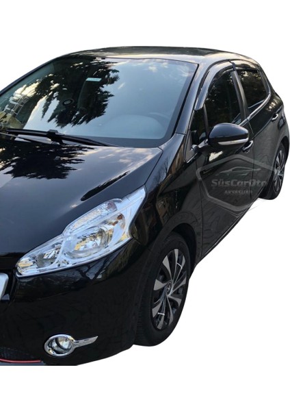 Peugeot 208 2012-2018 Uyumlu Mugen Cam Rüzgarlığı Seti Piano Black 4lü Ithal fiyatları
