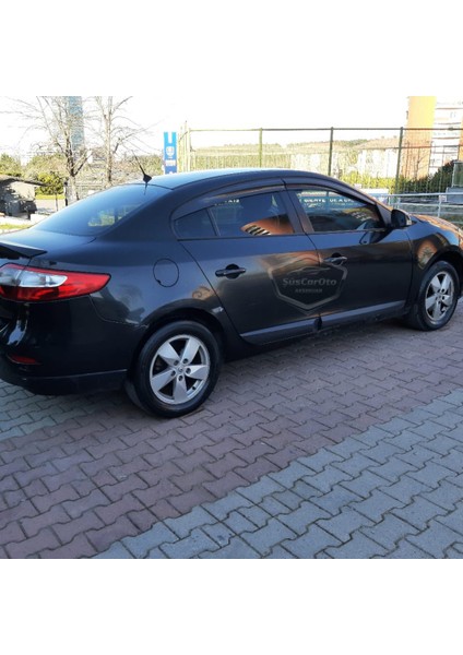 Renault Fluence 2009-2016 Uyumlu Mugen Cam Rüzgarlığı Seti Piano Black 4lü Ithal modelleri