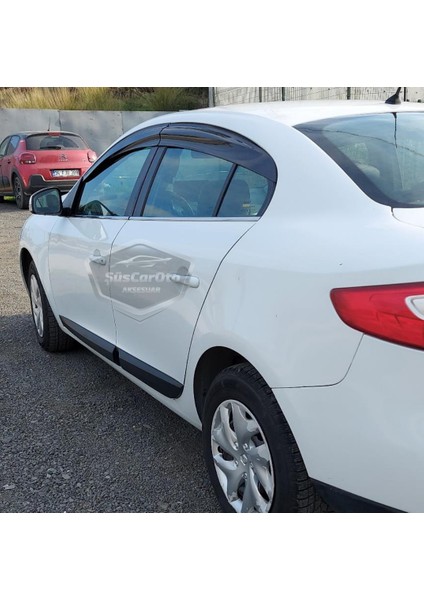 Renault Fluence 2009-2016 Uyumlu Mugen Cam Rüzgarlığı Seti Piano Black 4lü Ithal fırsatları