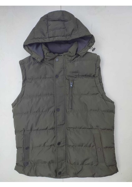 moda Staff Içi Polarlı Kapüşonlu Yelek