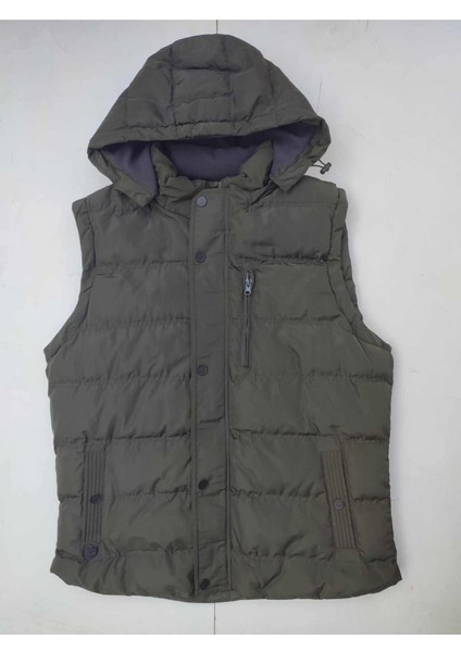 moda Staff Içi Polarlı Kapüşonlu Yelek