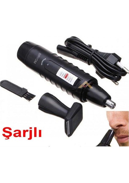 Şarjlı 2in1 Kulak,burun Tıraş Makinesi,ense,favori Saç Sakal Düze