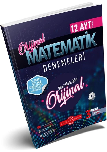 Ayt Matematik 12 Li Deneme Özel Baskı Orijınal Yayınları