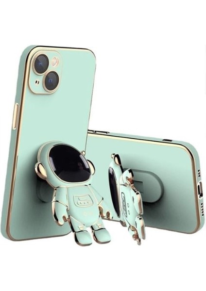 Iphone 13 Kılıf Astronot Standlı Silikon + Ekran Koruyucu