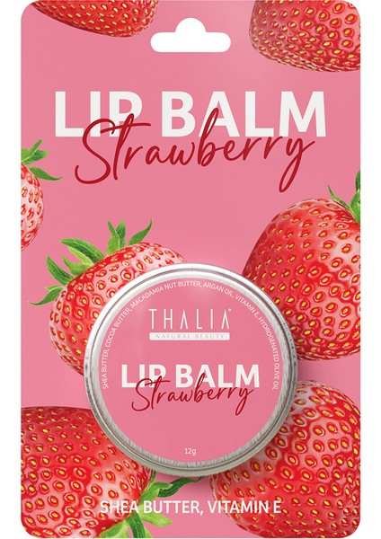 Yoğun Nemlendirme Etkili Çilek Aromalı Dudak Balsamı 12GR