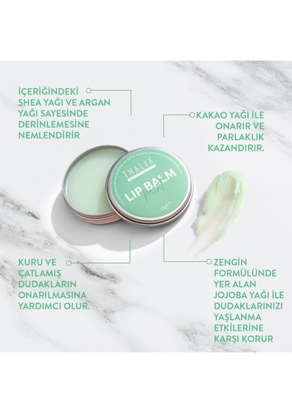 Yoğun Nemlendirme Etkili Nane Aromalı Dudak Balsamı 12GR fiyatları