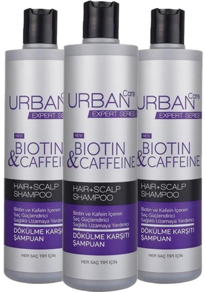 Expert Biotin & Kafein Şampuan 350 ml x 3