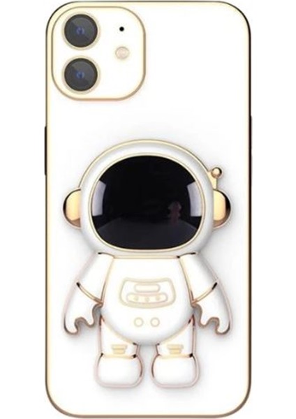 Iphone 11 Kılıf Astronot Standlı Silikon