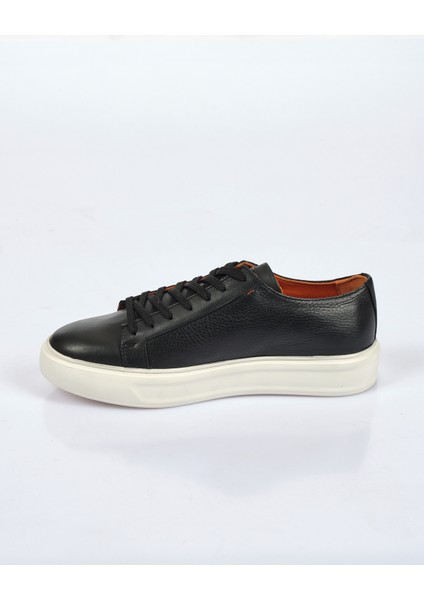 Minimalist Deri Erkek Sneaker - Günlük Spor Ayakkabı