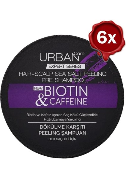 Expert Biotin & Kafein Peeling Şampuan 200 gr x 6