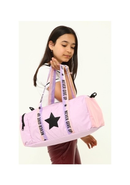 Icone Bag Kız Çocuk Yıldız Baskılı Spor Çanta, Yan Cepli Spor Çanta, Fermuarlı Detaylı Çocuk Spor Çanta fiyatları