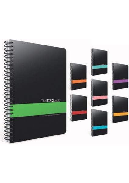 The Ring Book A4-100 Yaprak -Çizgili Spiralli Defter