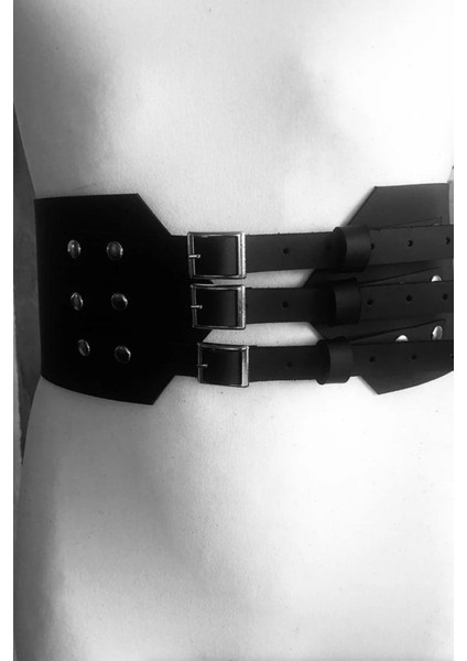 Korse Kemer Deri Aksesuar - Siyah - Tek Ebat fırsatları