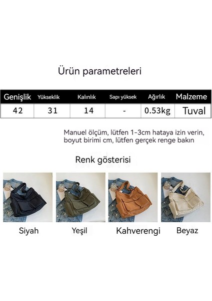 Büyük Kapasiteli Kanvas Çanta (Yurt Dışından) indirimleri