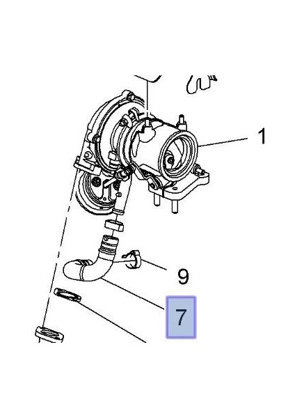 Corsa D A13DTC Motor Turbo Yağlama Borusu Ibraş Marka