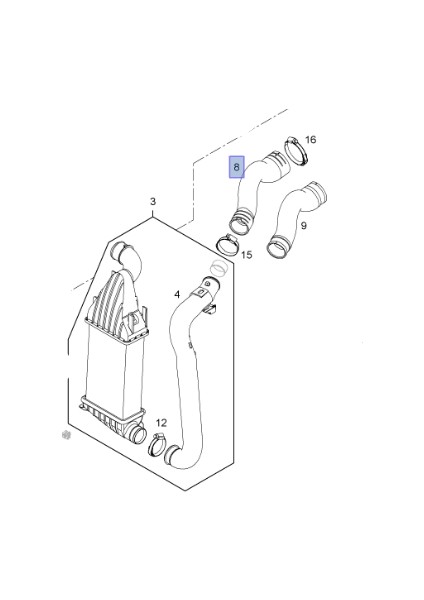 Astra H Z17DTH Dizel Motor Turbo Hortumu Ibraş Marka