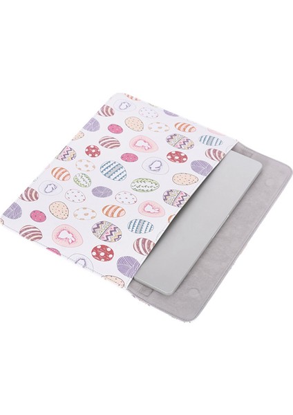 E52-T0121 13 Inç Şık Elips Desen Dizüstü Bilgisayar Depolama Kolu Manyetik Snap Kapanma Zarfı Ekstra Aksesuar Organizatör Ile Koruyucu Kese (Yurt Dışından) fırsatları
